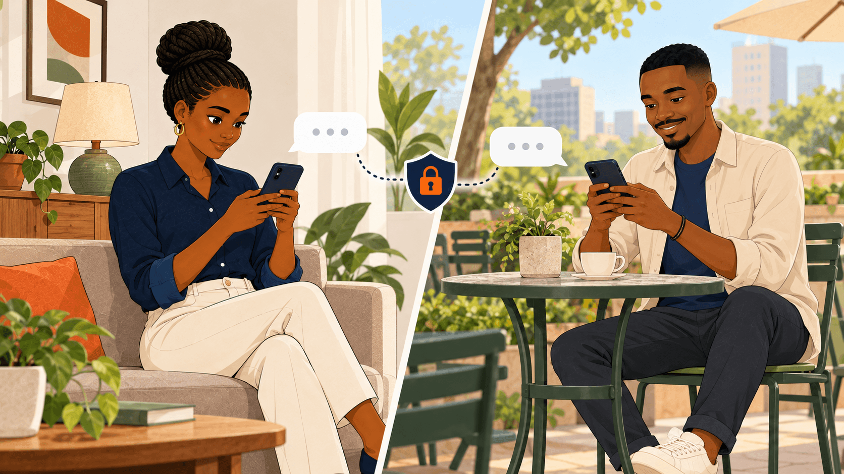 A Kenyan seller responding to a buyer through Juuhudi without displaying their phone number publicly