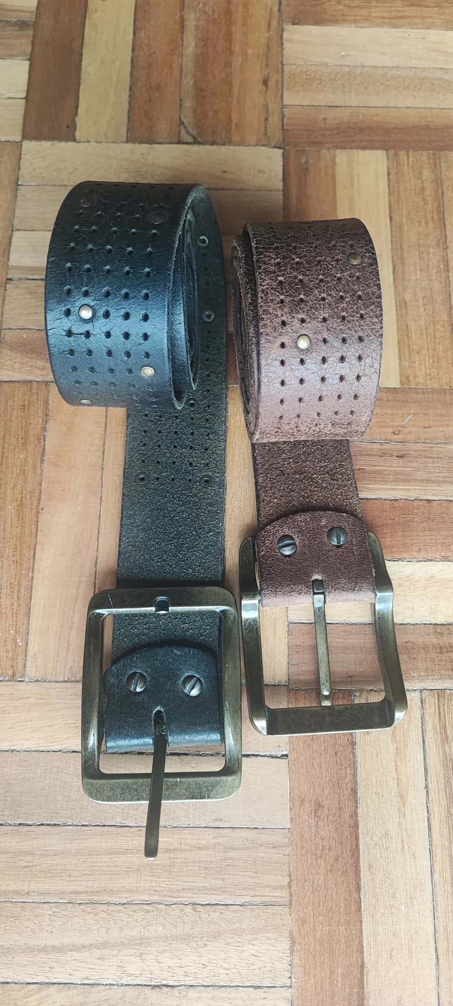 Genuine leather belts