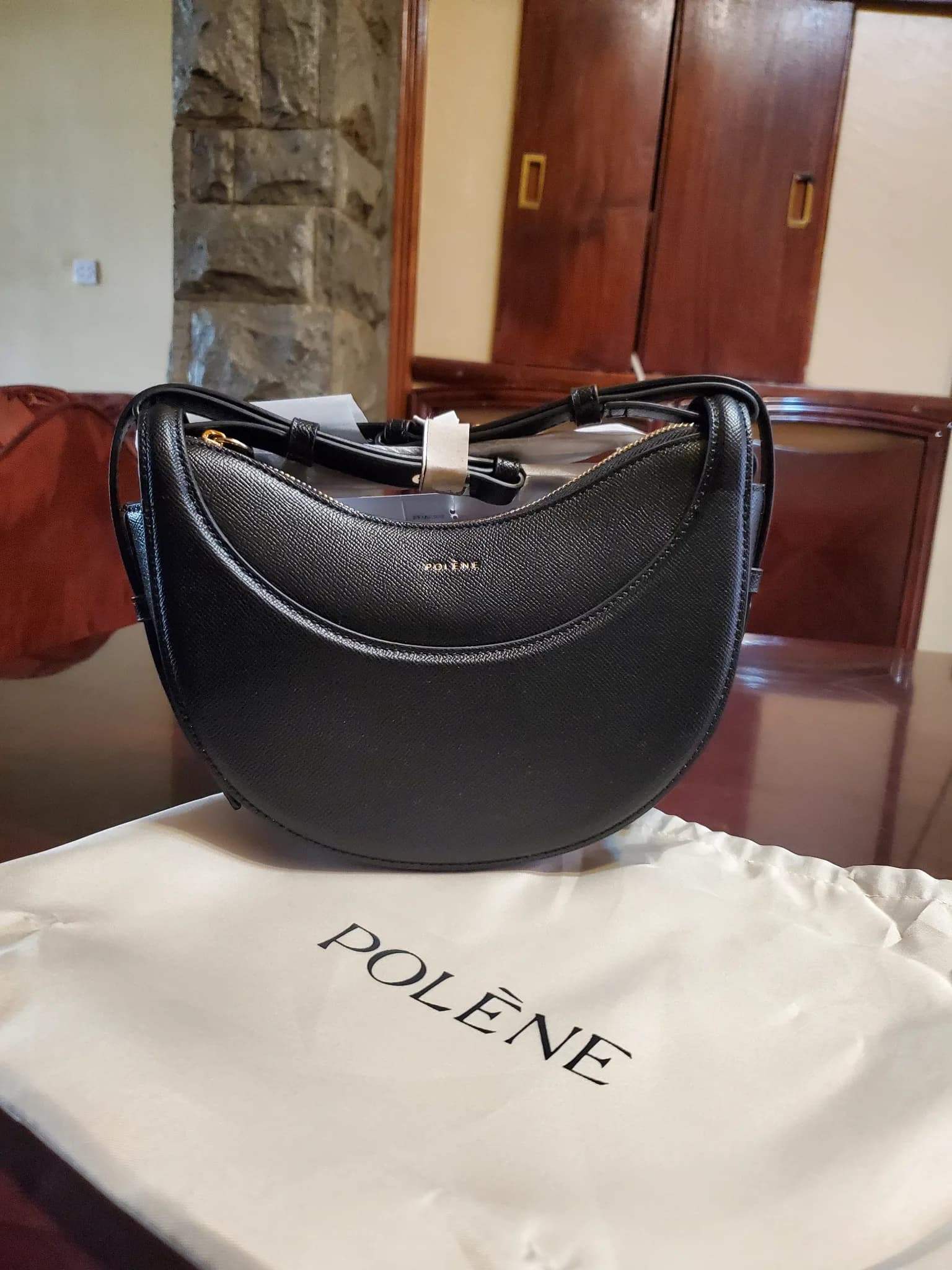 Black 'Poléne Numero dix ' inspired handbag