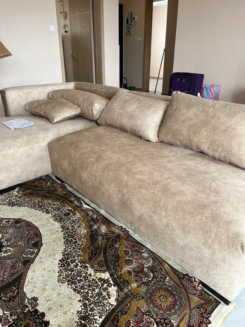 Cream Couch Art 3-seater sectional sofa
