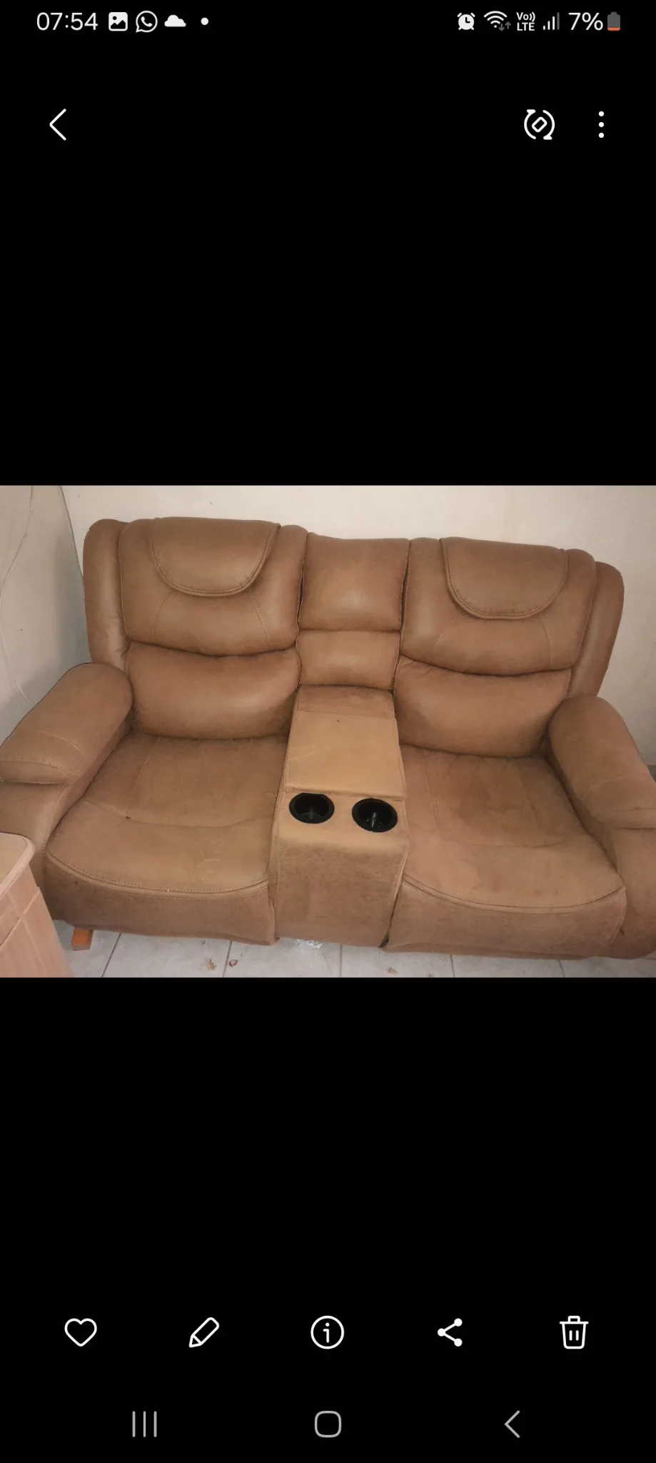 2-Year-Old 7-Seater Semi-Recliner Sofa Set — good condition, Kiambu