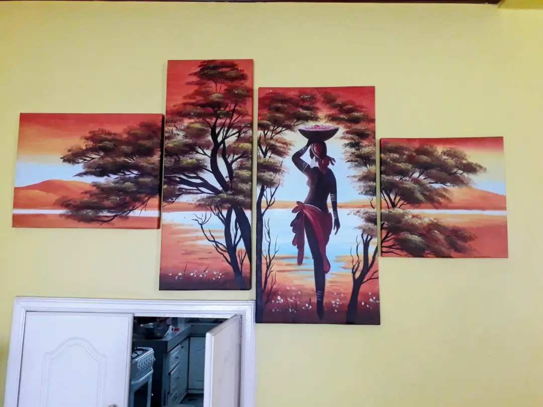 4-Piece African Canvas Wall Art Set — good condition, Nairobi