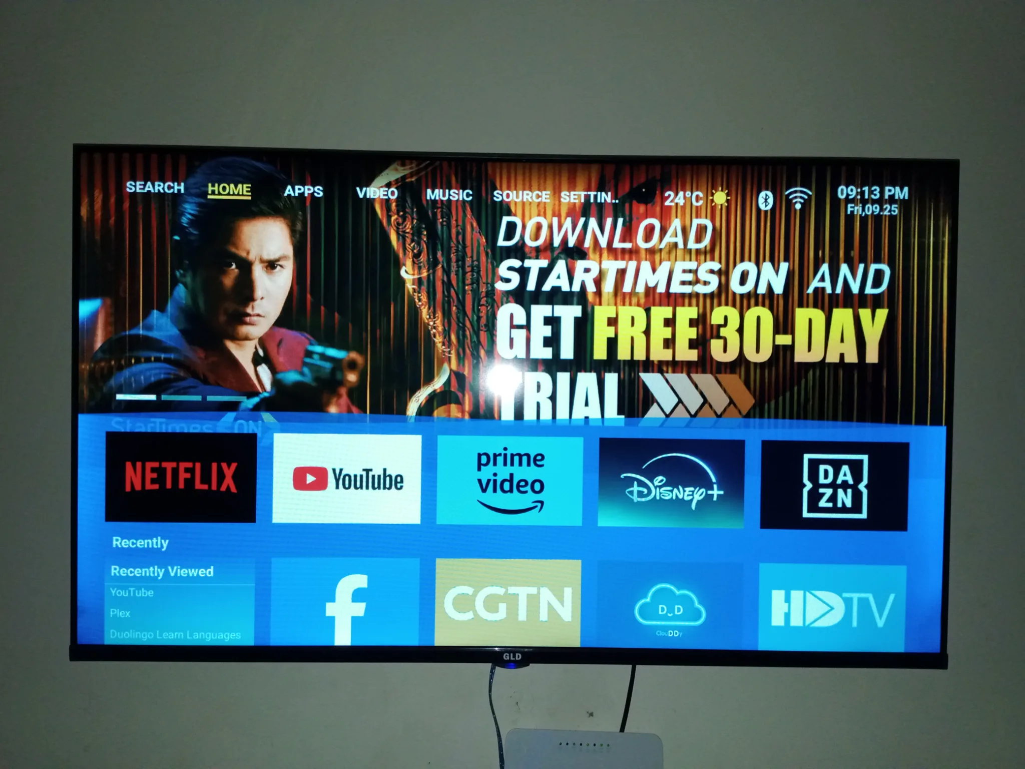 GLD, 43"INCH SMART TV