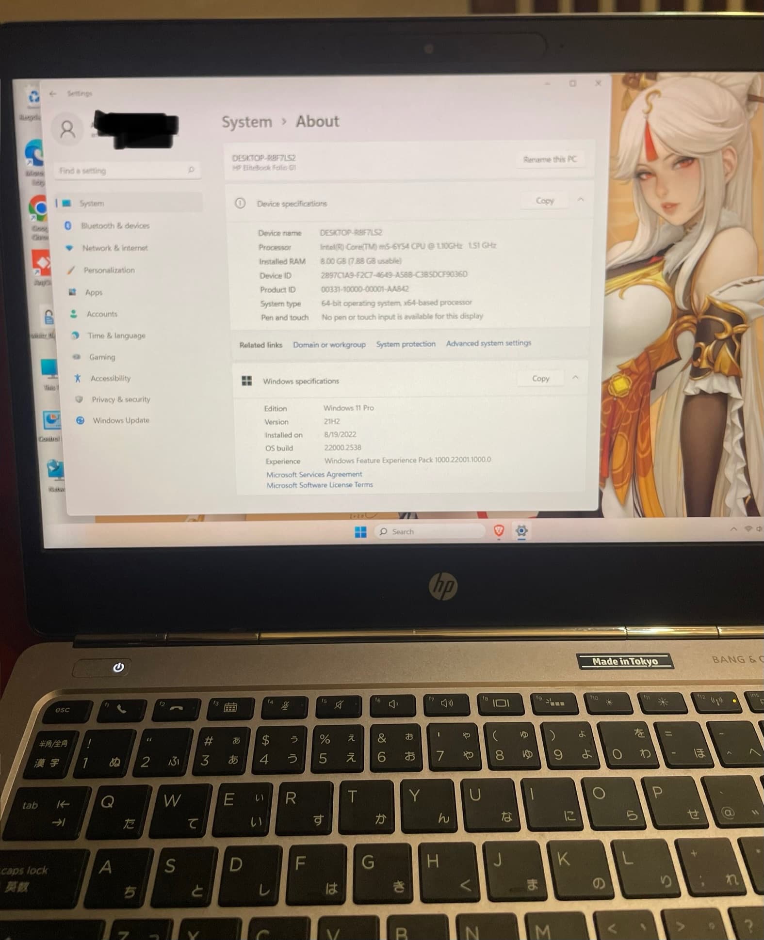 HP EliteBook Folio G1 Core m5 / 8GB / 256GB SSD