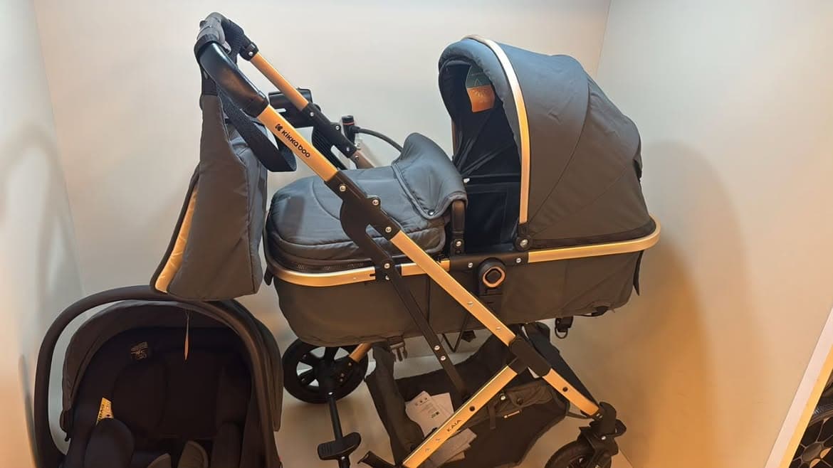 Brand New Kikkaboo 3-in-1 Baby Stroller + Car Seat